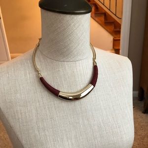 WHBM Gold And Burnt Red Necklace